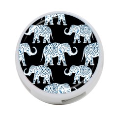 Elephant-pattern-background 4-port Usb Hub (one Side) by Sobalvarro