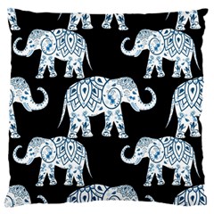 Elephant-pattern-background Large Cushion Case (two Sides) by Sobalvarro