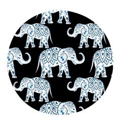 Elephant-pattern-background Pop Socket (white) by Sobalvarro