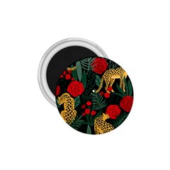 Seamless-pattern-with-leopards-and-roses-vector 1 75  Magnets by Sobalvarro