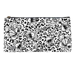 Vector-eclectic-fabric-seamless-pattern-animal-background-with-baroque-ornament Pencil Case by Sobalvarro