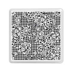 Vector-eclectic-fabric-seamless-pattern-animal-and-plaid-background-with-baroque-ornament Memory Card Reader (square) by Sobalvarro