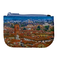 Lucca Historic Center Aerial View Large Coin Purse by dflcprintsclothing