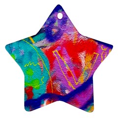 Crazy Graffiti Star Ornament (two Sides) by essentialimage