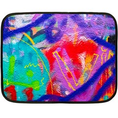 Crazy Graffiti Fleece Blanket (mini) by essentialimage