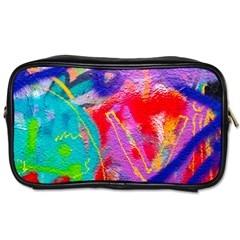 Crazy Graffiti Toiletries Bag (two Sides) by essentialimage