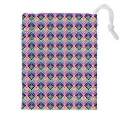 Pink And Blue Drawstring Pouch (5xl) by Sparkle