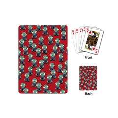 Zombie Virus Playing Cards Single Design (mini) by helendesigns