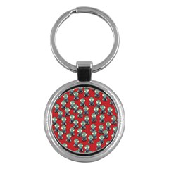 Zombie Virus Key Chain (round) by helendesigns