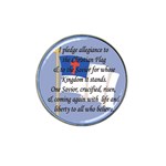 Christian Flag Pledge Hat Clip Ball Marker Front