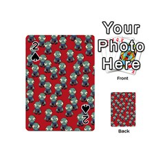 Zombie Virus Playing Cards 54 Designs (mini) by helendesigns