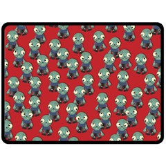 Zombie Virus Double Sided Fleece Blanket (large)  by helendesigns