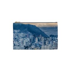 Aerial Cityscape Quito Ecuador Cosmetic Bag (small) by dflcprintsclothing