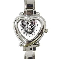Monster Monkey From The Woods Heart Italian Charm Watch by DinzDas