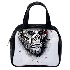 Monster Monkey From The Woods Classic Handbag (one Side) by DinzDas