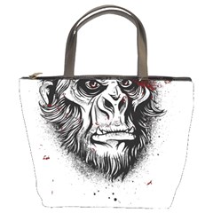 Monster Monkey From The Woods Bucket Bag by DinzDas