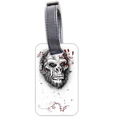 Monster Monkey from the woods Luggage Tag (two sides)