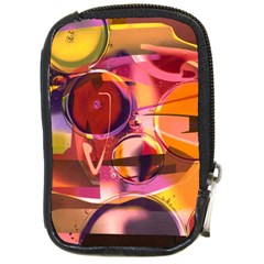 Fractured Colours Compact Camera Leather Case by helendesigns