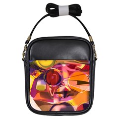 Fractured Colours Girls Sling Bag