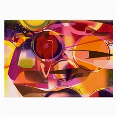 Fractured Colours Large Glasses Cloth (2 Sides) by helendesigns