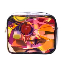 Fractured Colours Mini Toiletries Bag (one Side) by helendesigns