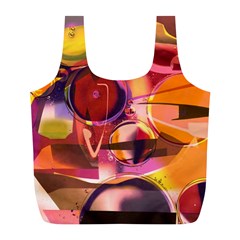 Fractured Colours Full Print Recycle Bag (l)