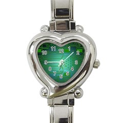 Cross Crossing Crosswalk Line Walk Heart Italian Charm Watch by HermanTelo