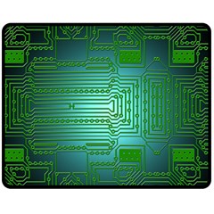 Cross Crossing Crosswalk Line Walk Double Sided Fleece Blanket (medium)  by HermanTelo