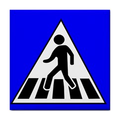 Cross Crossing Crosswalk Line Walk Tile Coaster by HermanTelo