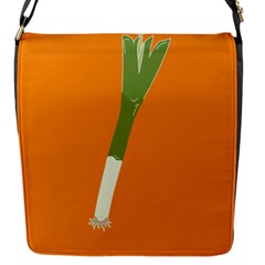 Leek Green Onion Flap Closure Messenger Bag (s)