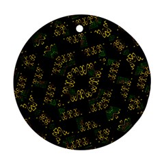 Modern Geometric Print Round Ornament (Two Sides)