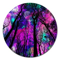 Fairytale Forest Magnet 5  (round) by augustinet