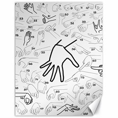 Hands Reference Art Drawing Canvas 18  X 24  by Mariart