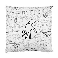 Hands Reference Art Drawing Standard Cushion Case (two Sides)