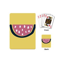 Fruit Watermelon Red Playing Cards Single Design (mini)