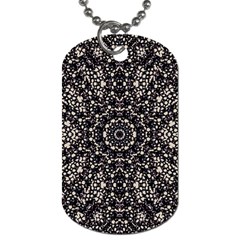 Modern Baroque Print Dog Tag (one Side) by dflcprintsclothing