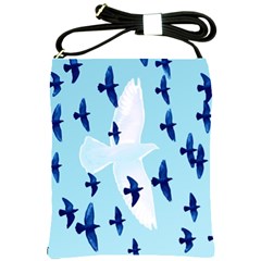 Illustrations Birds Flying Shoulder Sling Bag by HermanTelo