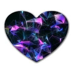 Abstract Atom Background Heart Mousepads