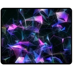 Abstract Atom Background Fleece Blanket (medium) 