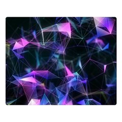 Abstract Atom Background Double Sided Flano Blanket (large) 