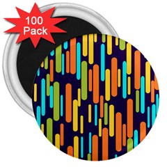 Illustration Abstract Line 3  Magnets (100 Pack) by Alisyart