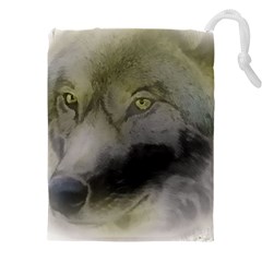 Wolf Evil Monster Drawstring Pouch (4xl) by HermanTelo
