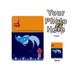 Fish Water Fisherman Playing Cards 54 Designs (Mini) Front - Heart5