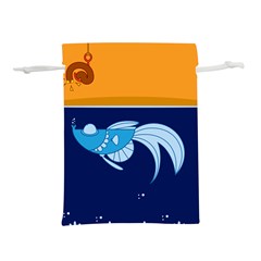 Fish Water Fisherman Lightweight Drawstring Pouch (m) by HermanTelo