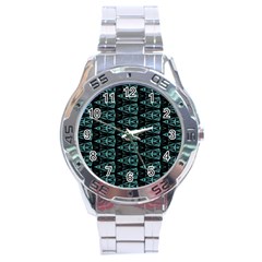 Digital Traingles Stainless Steel Analogue Watch by Sparkle