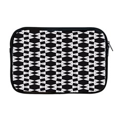 Black And White Triangles Apple Macbook Pro 17  Zipper Case by Sparkle