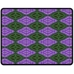 Digital Grapes Double Sided Fleece Blanket (medium)  by Sparkle