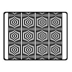 Optical Illusion Double Sided Fleece Blanket (small)  by Sparkle