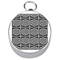 Optical Illusion Silver Compasses by Sparkle
