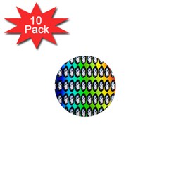 Geometric Balls 1  Mini Magnet (10 Pack)  by Sparkle